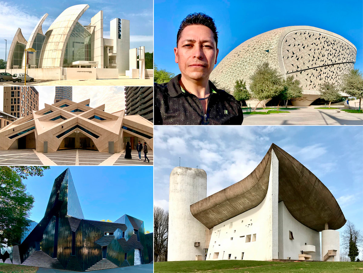 Architecture sacrée: 5 temples d'avant-garde - Église du Jubilé, Notre-Dame de Ronchamp, Grande Mosquée KAFD, Mosquée Cité de l'Éducation, Synagogue de Mayence - William Castañeda Esteban